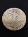 1917 United States Walking Liberty Half Dollar - 90% Silver Coin