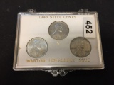 1943 Steel Cents Coin Set - War Time Emergency Issue