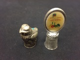 Lot of 2 Vintage Thimbles From Collection