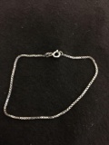 Italian Made 1.25mm Wide Sterling Silver 8