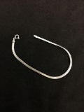 Italian Made 2.5mm Wide Sterling Silver 8