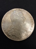 Austrian 1780 Maria Theresa Restrike Silver Coin