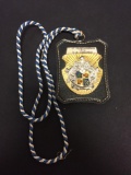 Vintage 1974 German Badge with Leather Backing
