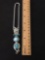 New! Detailed AAA Top Quality Large Larimar w/ Blue Topaz Accents 3