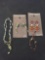 Lot of Two Matched Sets Necklaces & Earrings Hand-Crafted Old Pawn Native American Styled Beaded