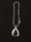 New! Gorgeous Larger Pear Shape Lapis Lazuli 1.5