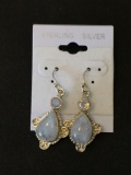 New! Gorgeous 2-Tier Moonstone 1.25