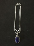 New! Beautiful Detailed Faceted Natural African Blue Sapphire 1 2/8