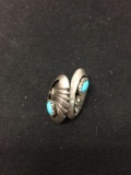 Oval Turquoise Accented Old Pawn Native American Styled 1