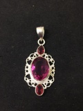 New! Gorgeous Detailed Faceted Rubellite 1.5