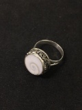 New! Amazing Detailed Shiva Shell Sterling Silver Ring Band-Size 6 SRP $ 39