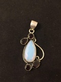 New! Gorgeous Faceted Fire Opalite & Garnet Accented 2