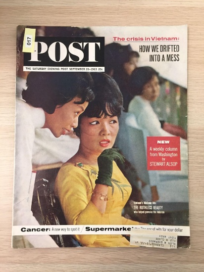 The Saturday Evening Post Magazine - "The Crisis in Vietnam: How We Drifted into a Mess" September