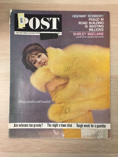 The Saturday Evening Post Magazine - "Shirley Whirls in Wild Wardrobe" November 30, 1963