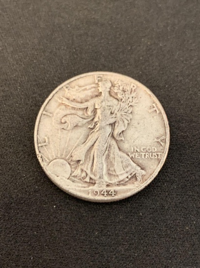 1944 United States Walking Liberty Half Dollar - 90% Silver Coin