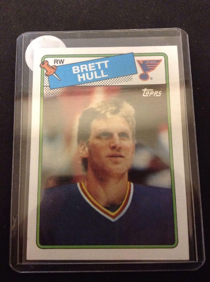 1988-89 Topps #66 Brett Hull Blues Rookie Hockey Card