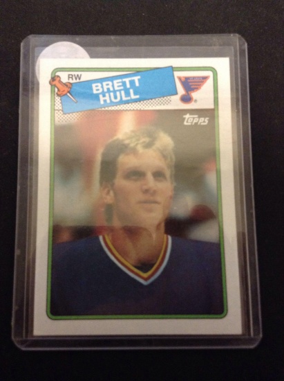 1988-89 Topps #66 Brett Hull Blues Rookie Hockey Card