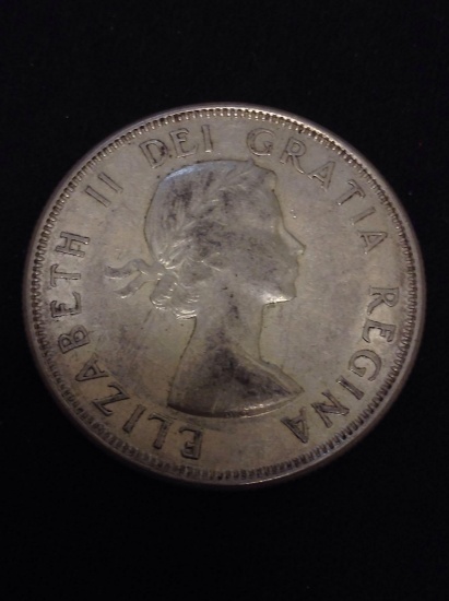 1962 Canada Silver Half Dollar - 80% Silver Coin - .3000 ASW