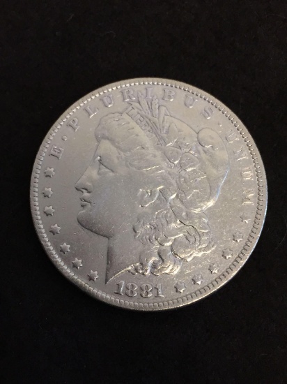 1881 United States Morgan Silver Dollar - 90% Silver Coin