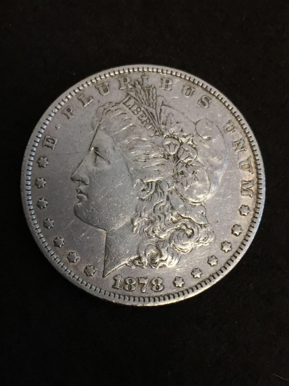 1878 United States Morgan Silver Dollar - 90% Silver Coin