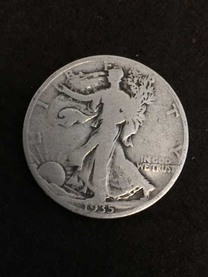 1935 United States Walking Liberty Half Dollar - 90% Silver Coin