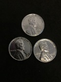 Lot of 3 NICE US Steel Wheat Pennies