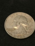 1961-D United States Washington Quarter - 90% Silver Coin