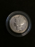 1939 United States Mercury Dime - 90% Silver Coin