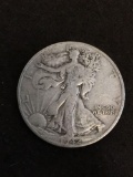 1942-D United States Walking Liberty Half Dollar - 90% Silver Coin