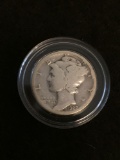 1927 United States Mercury Dime - 90% Silver Coin