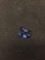 Lot of Seven Round Faceted 3.0mm Loose Blue Sapphire Gemstones - 1.54 Carats Total Weight