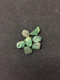 Lot of Loose Rough Emerald Gemstones - 10 Carats Total Weight