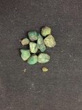 Lot of Loose Rough Emerald Gemstones - 10 Carats Total Weight