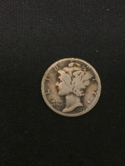 1927 United States Mercury Dime - 90% Silver Coin