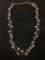 Baroque 8.0mm Freshwater Pearl Accented Hand-Beaded 20