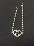 Gucci Designed Heart Motif Bead Ball Link 7