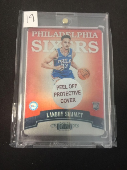 2018-19 Panini Dominion Metal Ladry Shamet Plate Rookie Basketball Card