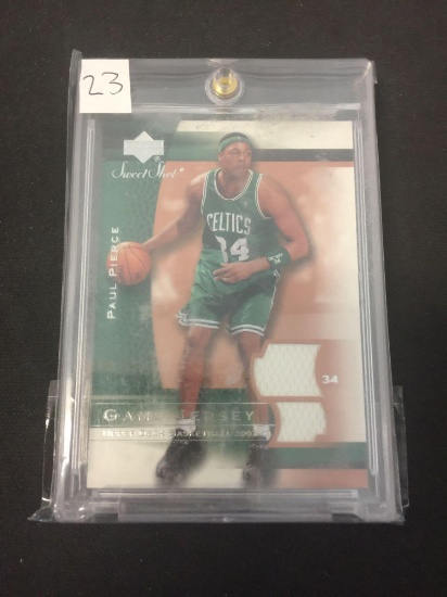 2003-04 Upper Deck Sweet Shot Paul Pierce Celtics Jersey Basketball Card