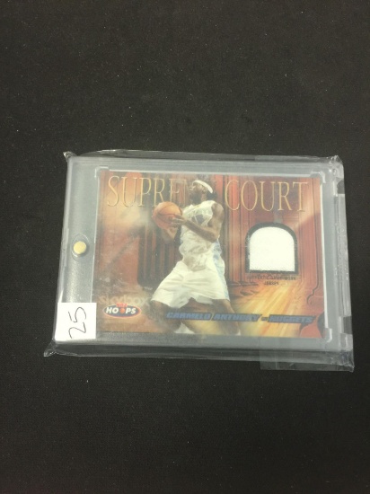 2004-05 Hoops Supreme Court Carmelo Anthony Nuggets Jersey Basketball Card