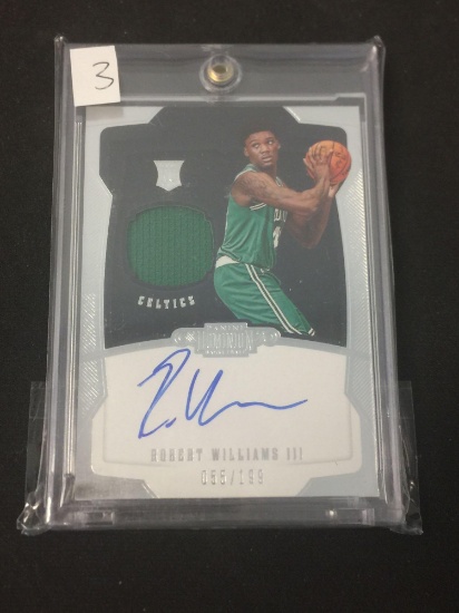2018-19 Panini Dominion Robert Williams III Celtics Rookie Autograph Jersey Basketball Card /199
