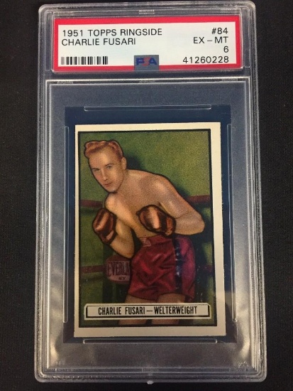 1951 Topps Ringside #84 Charlie Fusari Boxing PSA 6 EX-MT C310