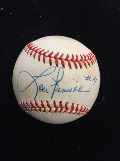 Signed Lou Piniella Autographed Official American League Baseball from Estate Collection