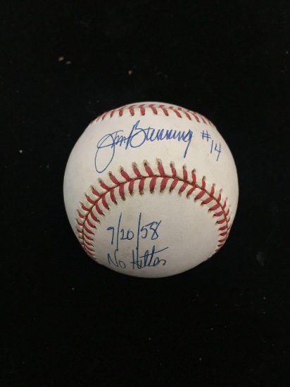 Signed Jim Bunning Autographed Official American League Baseball from Estate Collection