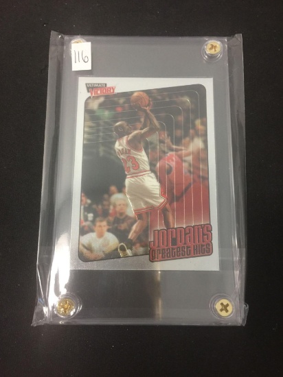 2000-01 Upper Deck Ultimate Victory Jordans Greatest Hits Michael Jordan Bulls Basketball Card in