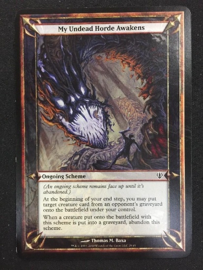 My Undead Horde Awakens Magic The Gathering Archenemy Large Card F4