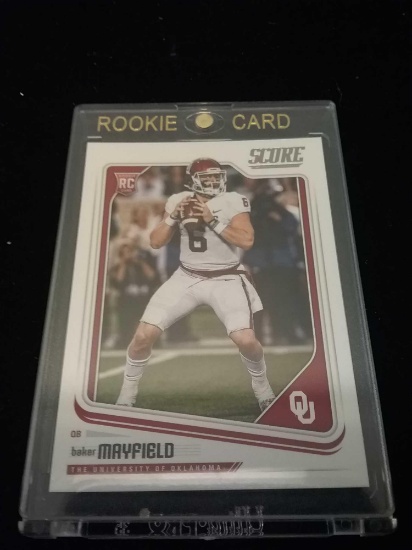 2018 Score Baker Mayfield Browns Rookie Football Card