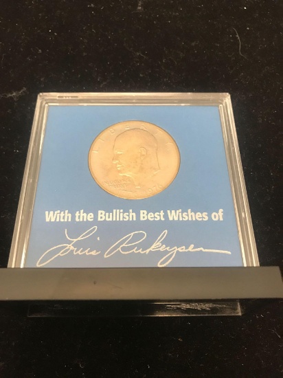 1976 Eisenhower United States Dollar Coin in Display Holder
