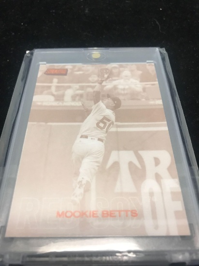 2018 Stadium Club Sepia Mookie Betts Red Sox Insert Card