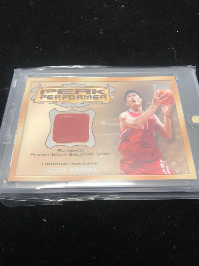 2004-05 Topps Peak Performers Yao Ming Rockets Jersey Card