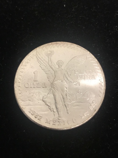 1 Troy Ounce .999 Fine Silver Mexico Uncirculated Onza Silver Bullion Coin